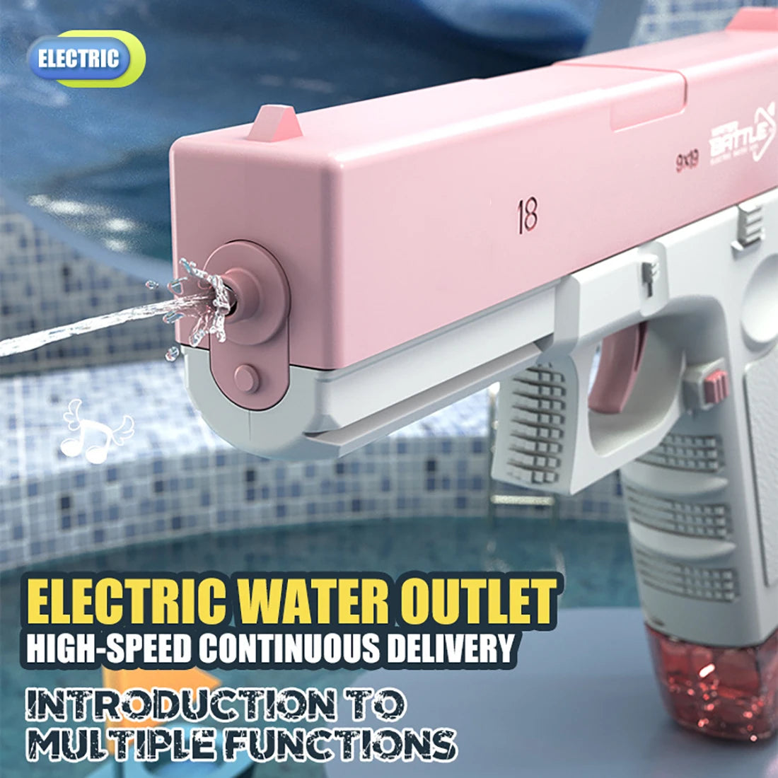 Electric Water Gun Water Spray Toys Bursts Children'S High-Pressure Strong Charging Energy Water Automatic Children'S Toy Guns